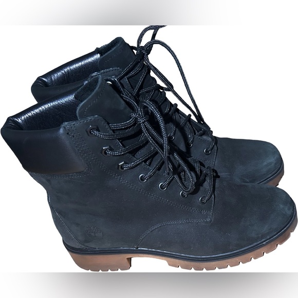 🔥LIKE NEW🔥 Timberland Women’s Jayne 6" Waterproof Black Suede Nubuck Sz 8 - Picture 13 of 14